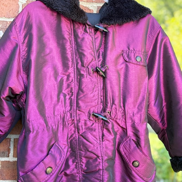 Shiny Magenta Toggle Jacket – Girls 12–14 - Picture 4 of 4